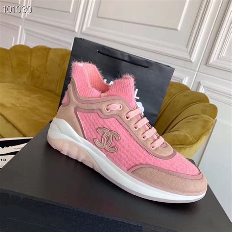 pink chanel sneakers 2019|chanel tennis shoes pink.